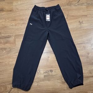 NWT Under Armour Windbreaker Jogger Pants Black XS Athletic Track Suit Workout